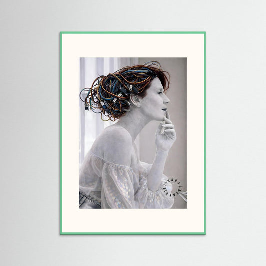 Rj-45 (Art is Dead) Fine Art Paper Print by Kristina Nygren