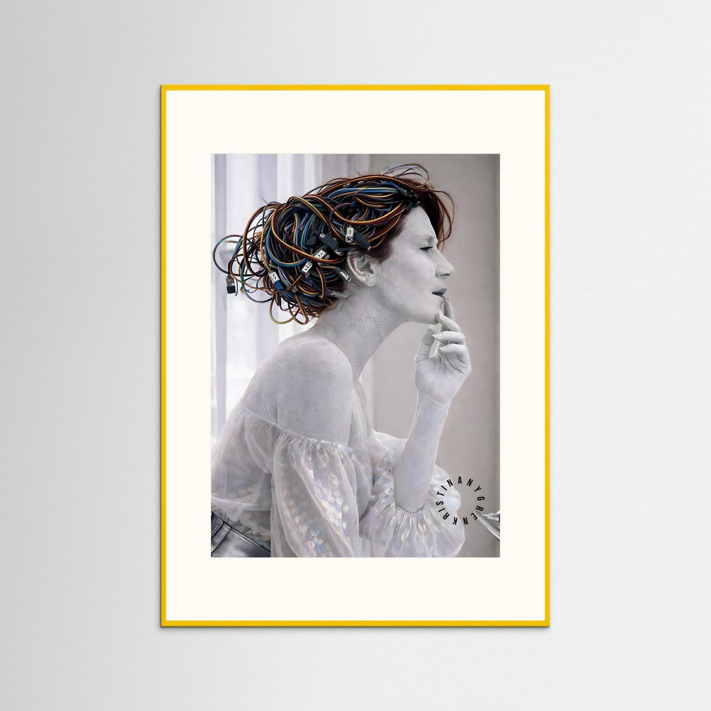 Rj-45 (Art is Dead) Fine Art Paper Print by Kristina Nygren