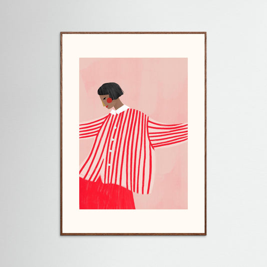 The Woman With the Red Stripes by Bea Müller