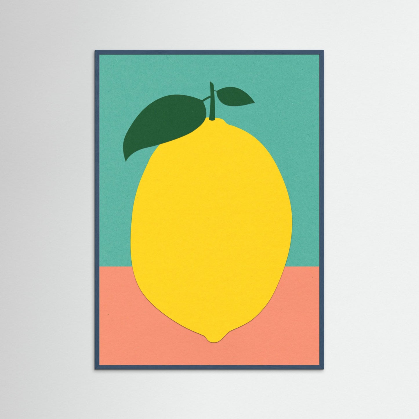 Lemon With Two Leaves by Rosi Feist