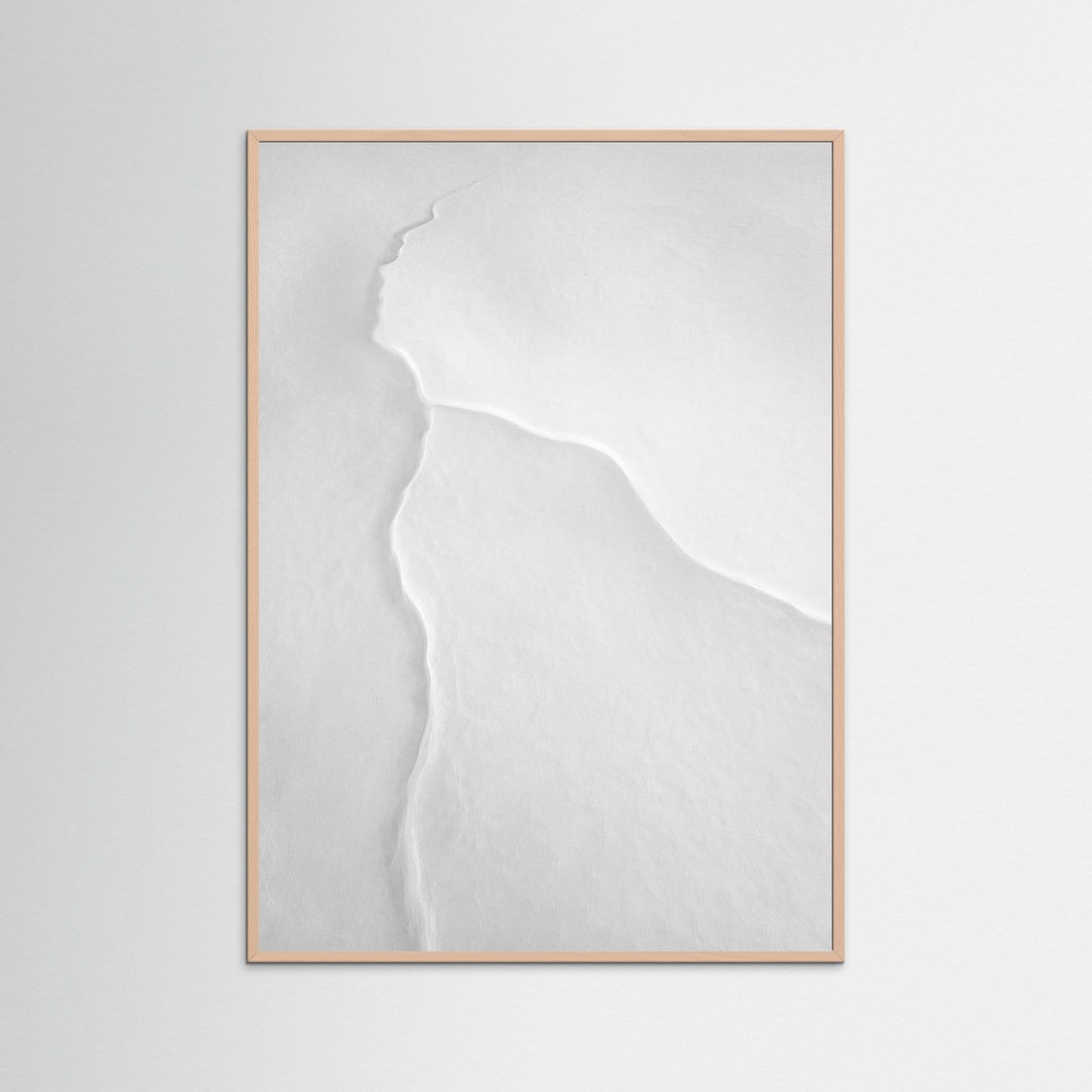 Pretty Woman with White Scarf in the Wind by Mei Xu