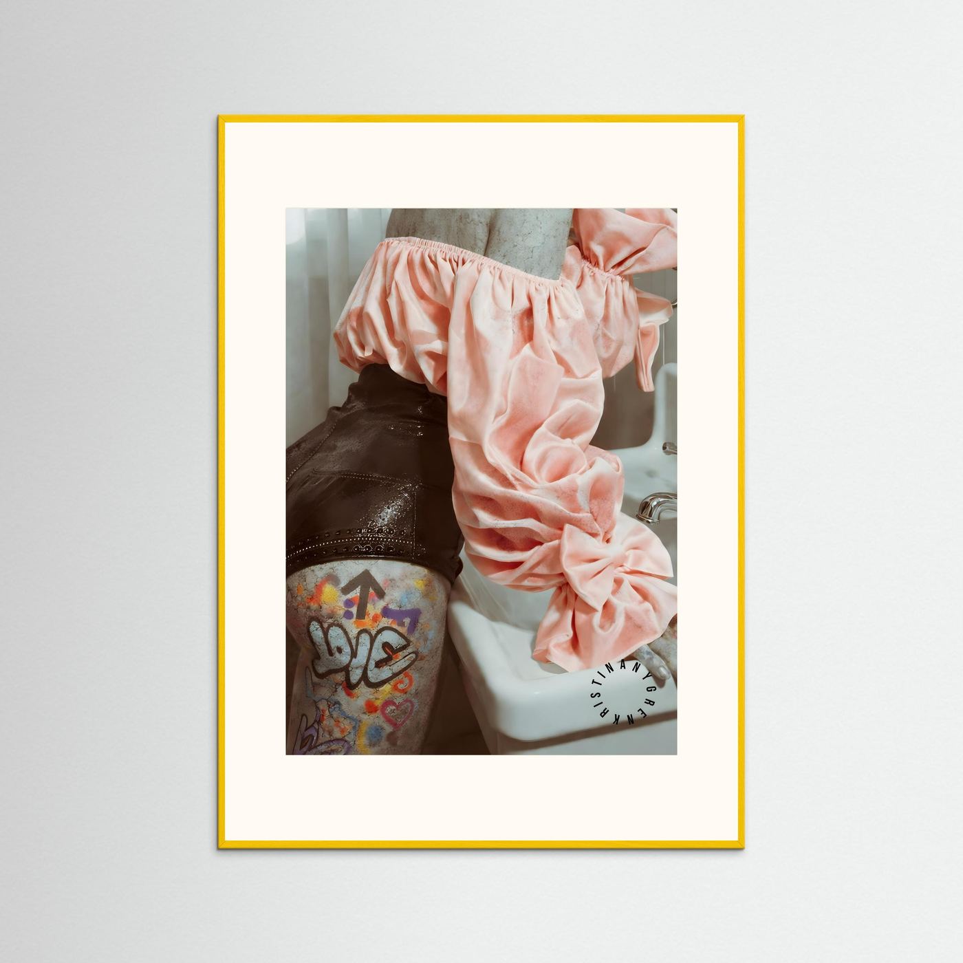 The Concrete Woman (Art is Dead) Fine Art Print Paper by Kristina Nygren