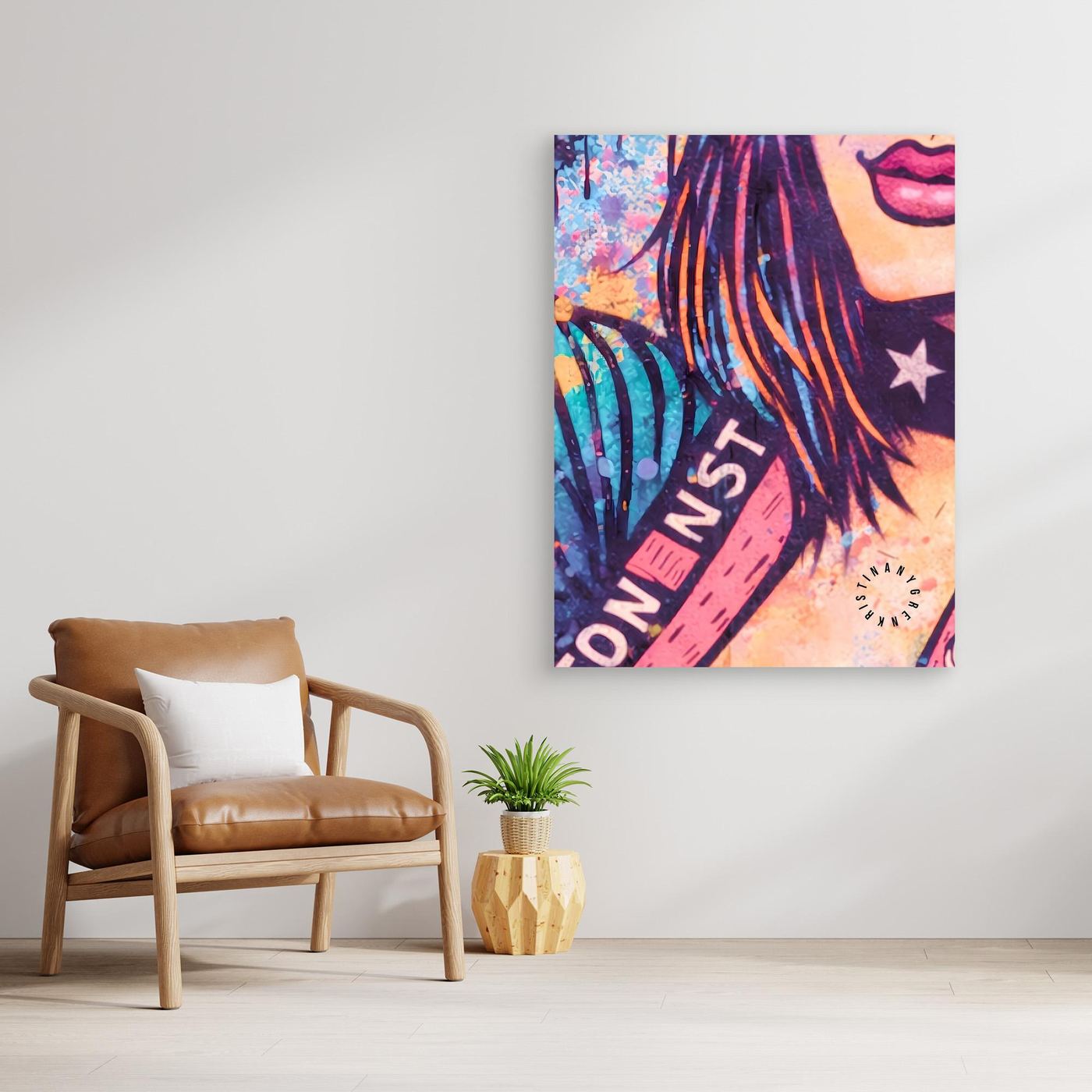 Kiddy vers.3 (BAD F•CKIN ART) Canvas by Kristina Nygren