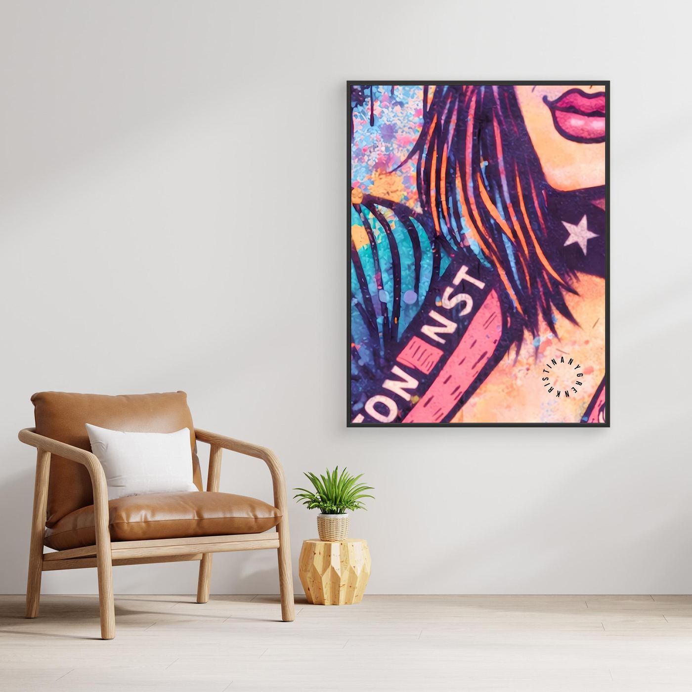 Kiddy vers.3 (BAD F•CKIN ART) Canvas by Kristina Nygren