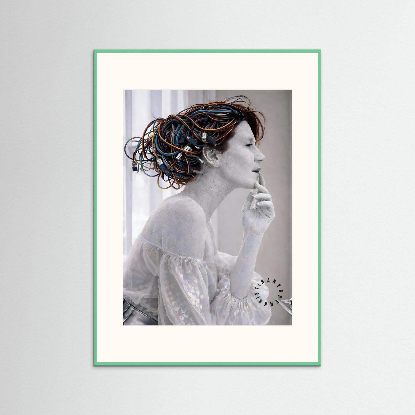 Rj-45 (Art is Dead) Fine Art Paper Print by Kristina Nygren