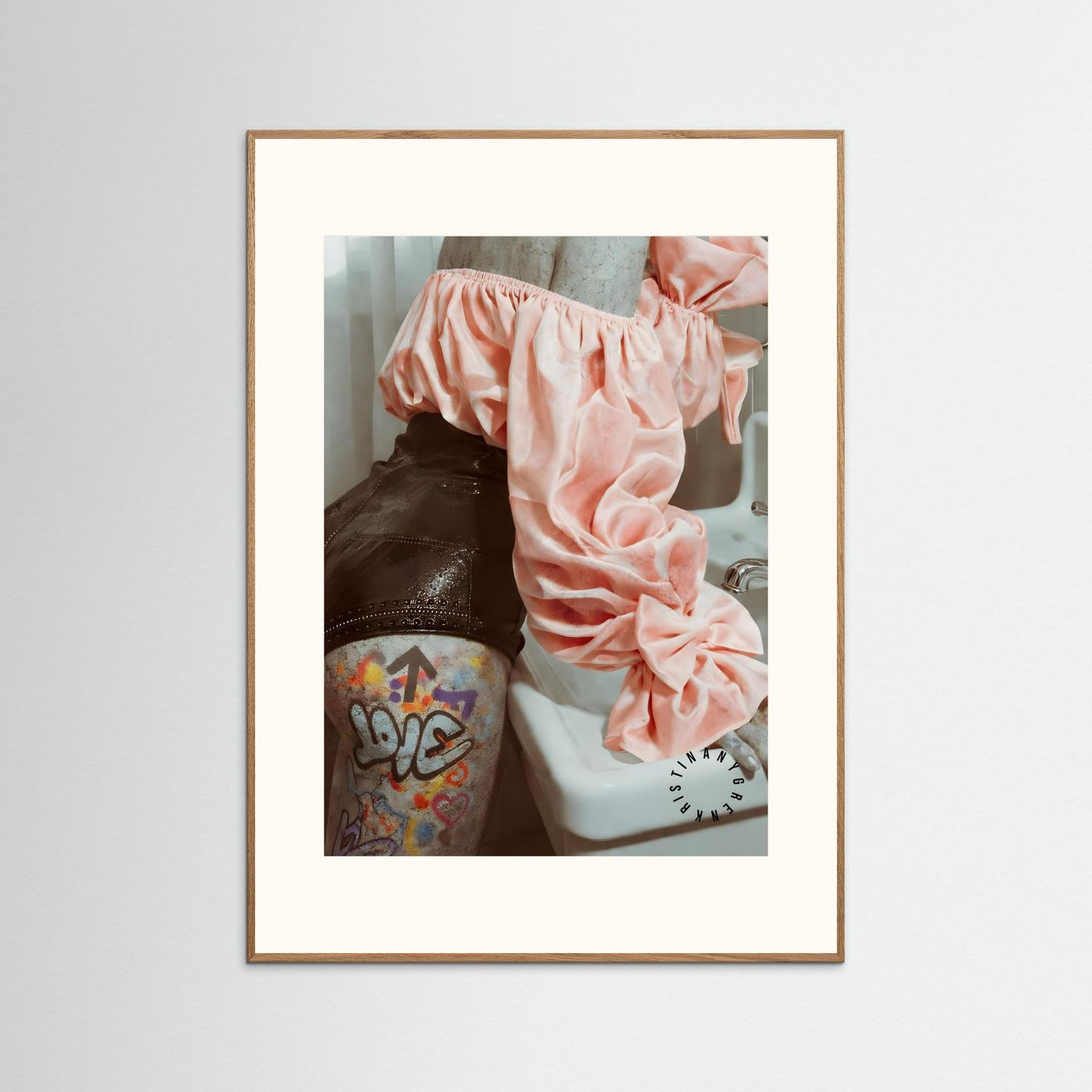 The Concrete Woman (Art is Dead) Fine Art Print Paper by Kristina Nygren