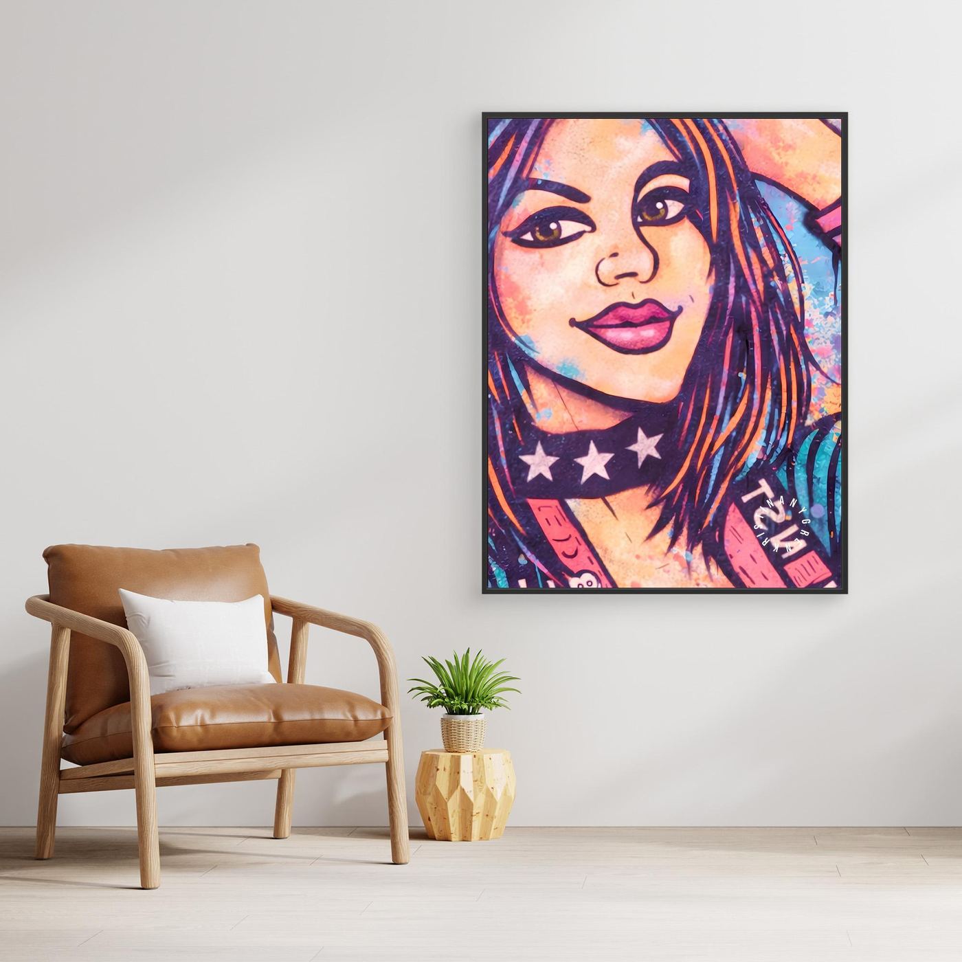 Kiddy vers.2 (BAD F•CKIN ART) Canvas by Kristina Nygren