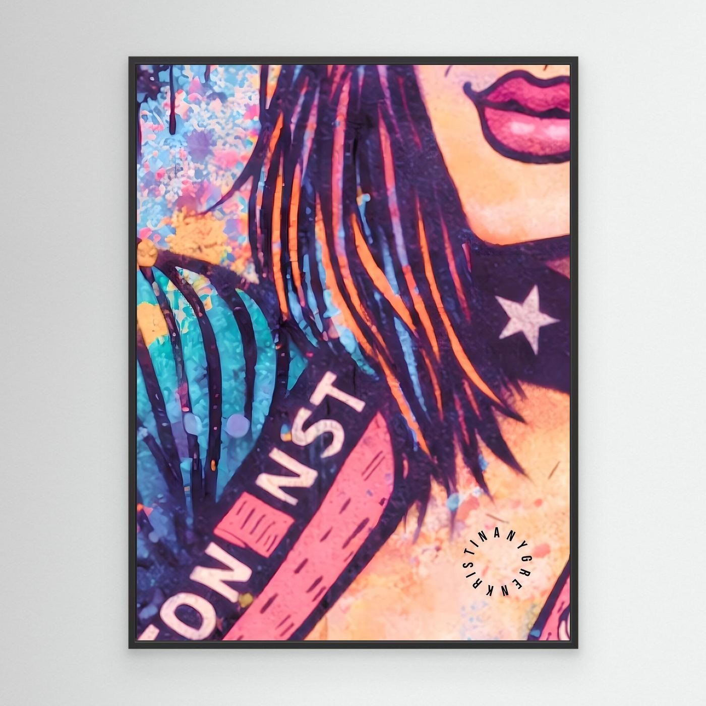 Kiddy vers.3 (BAD F•CKIN ART) Canvas by Kristina Nygren