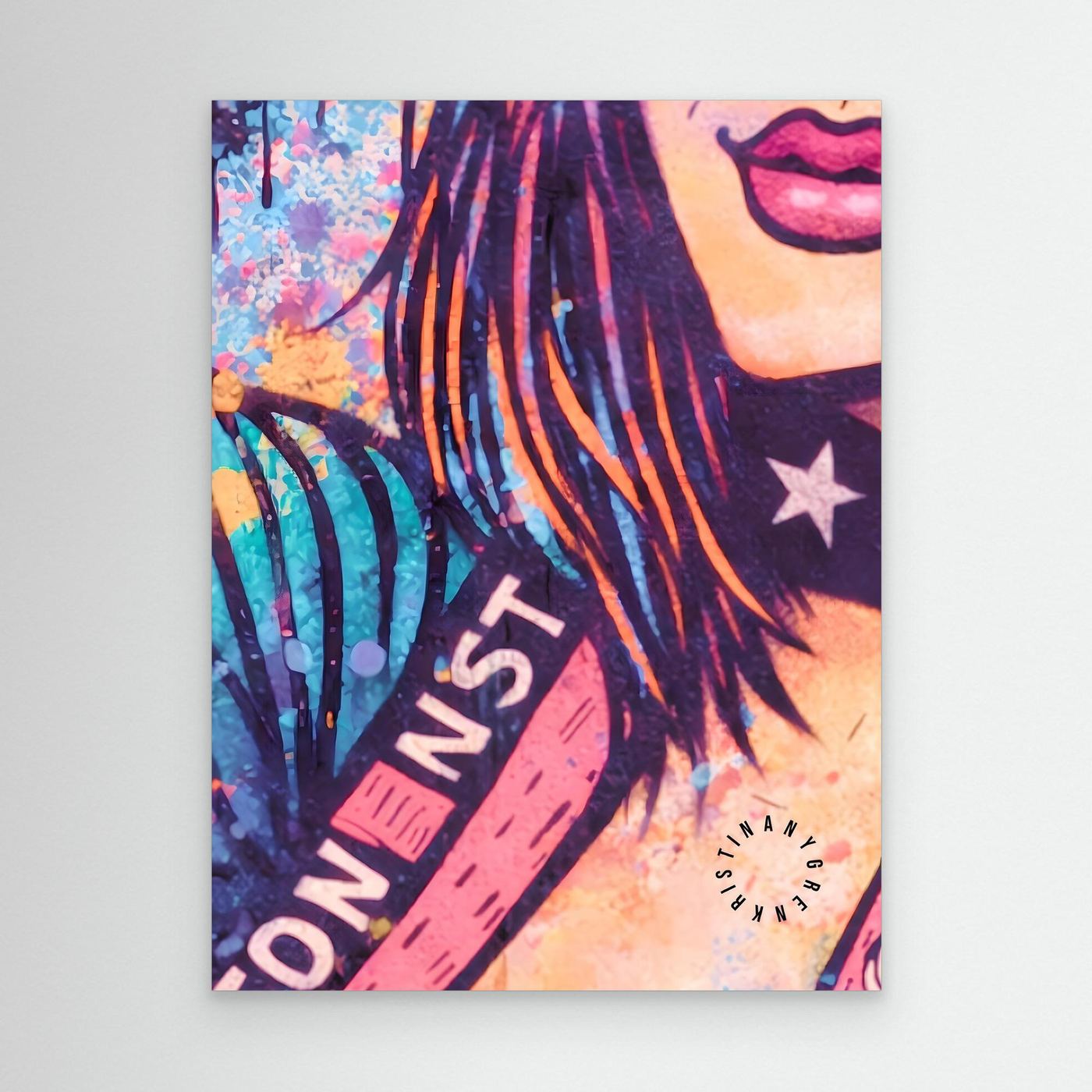 Kiddy vers.3 (BAD F•CKIN ART) Canvas by Kristina Nygren