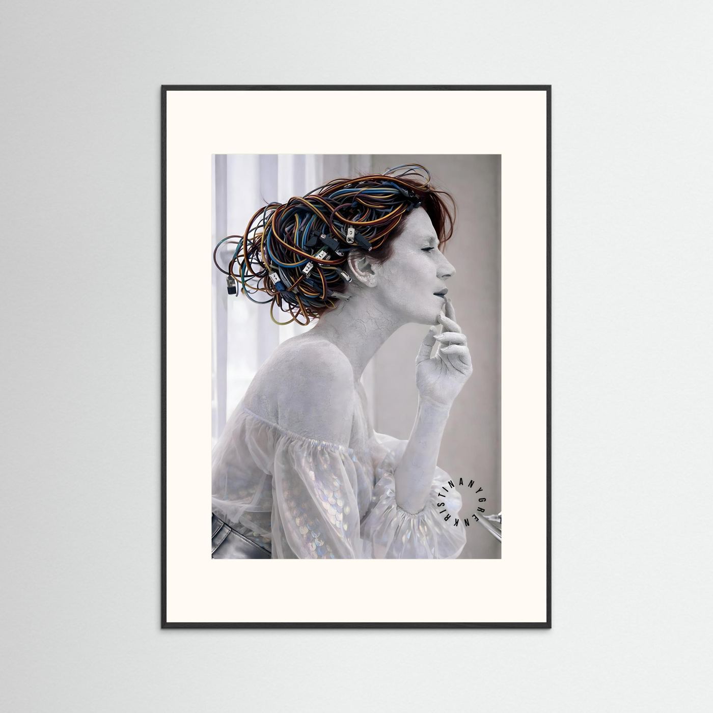 Rj-45 (Art is Dead) Fine Art Paper Print by Kristina Nygren