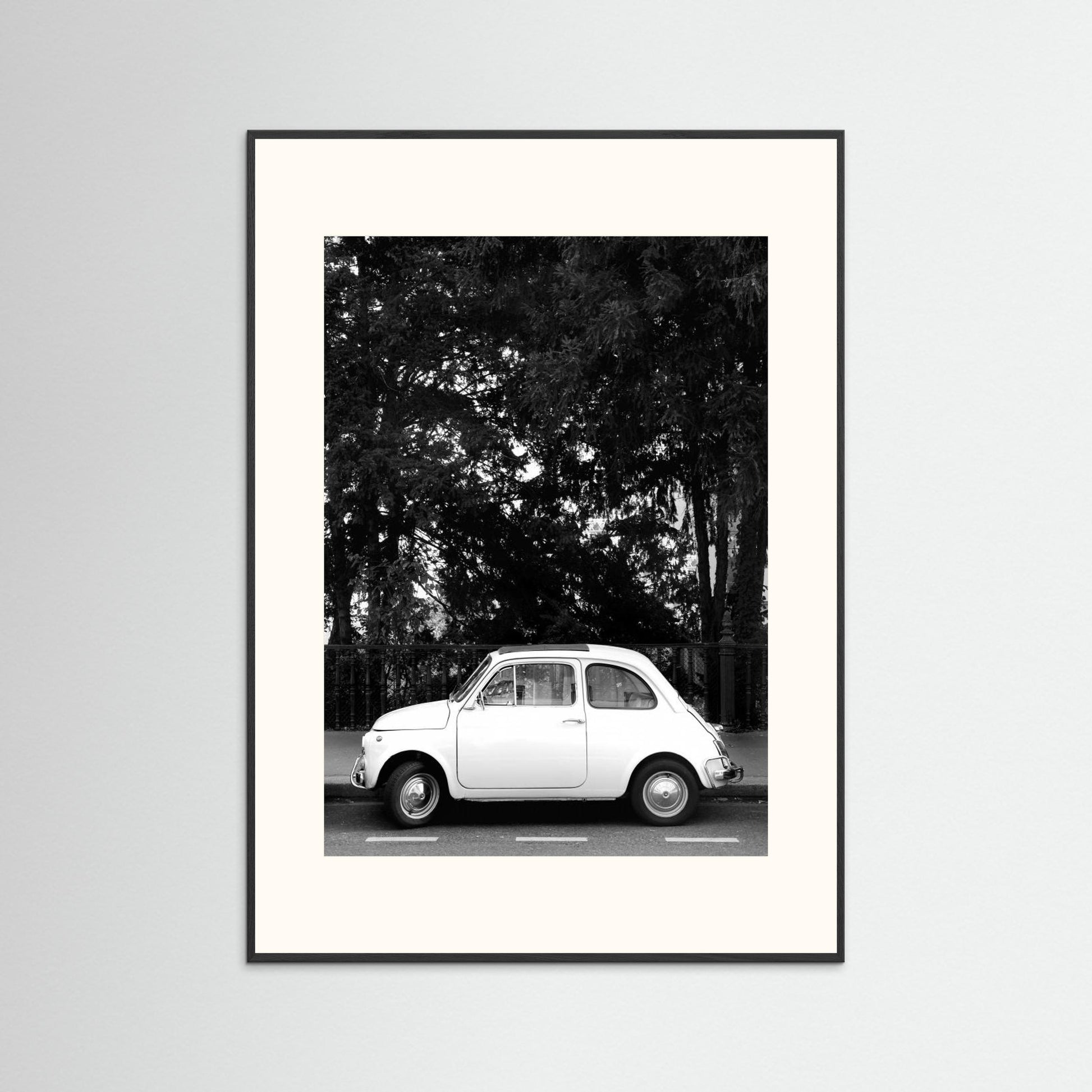 Mini Car B&w by Pictufy Studio Iii