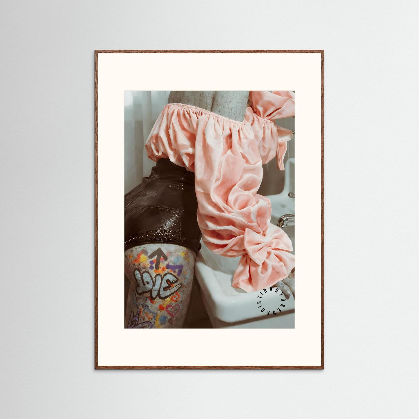 The Concrete Woman (Art is Dead) Fine Art Print Paper by Kristina Nygren