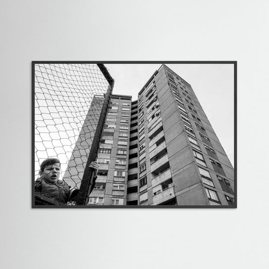 The boy behind the fence by Svetislav Cvetkovic