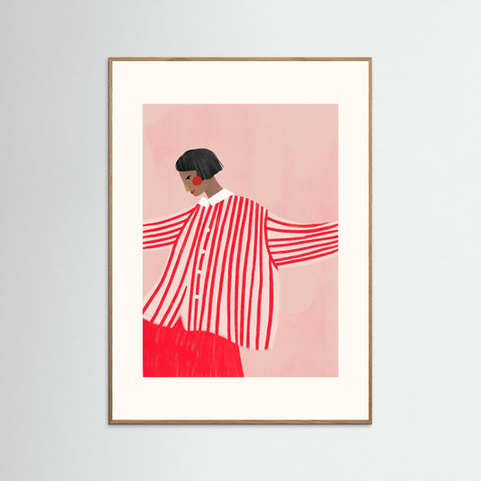 The Woman With the Red Stripes by Bea Müller
