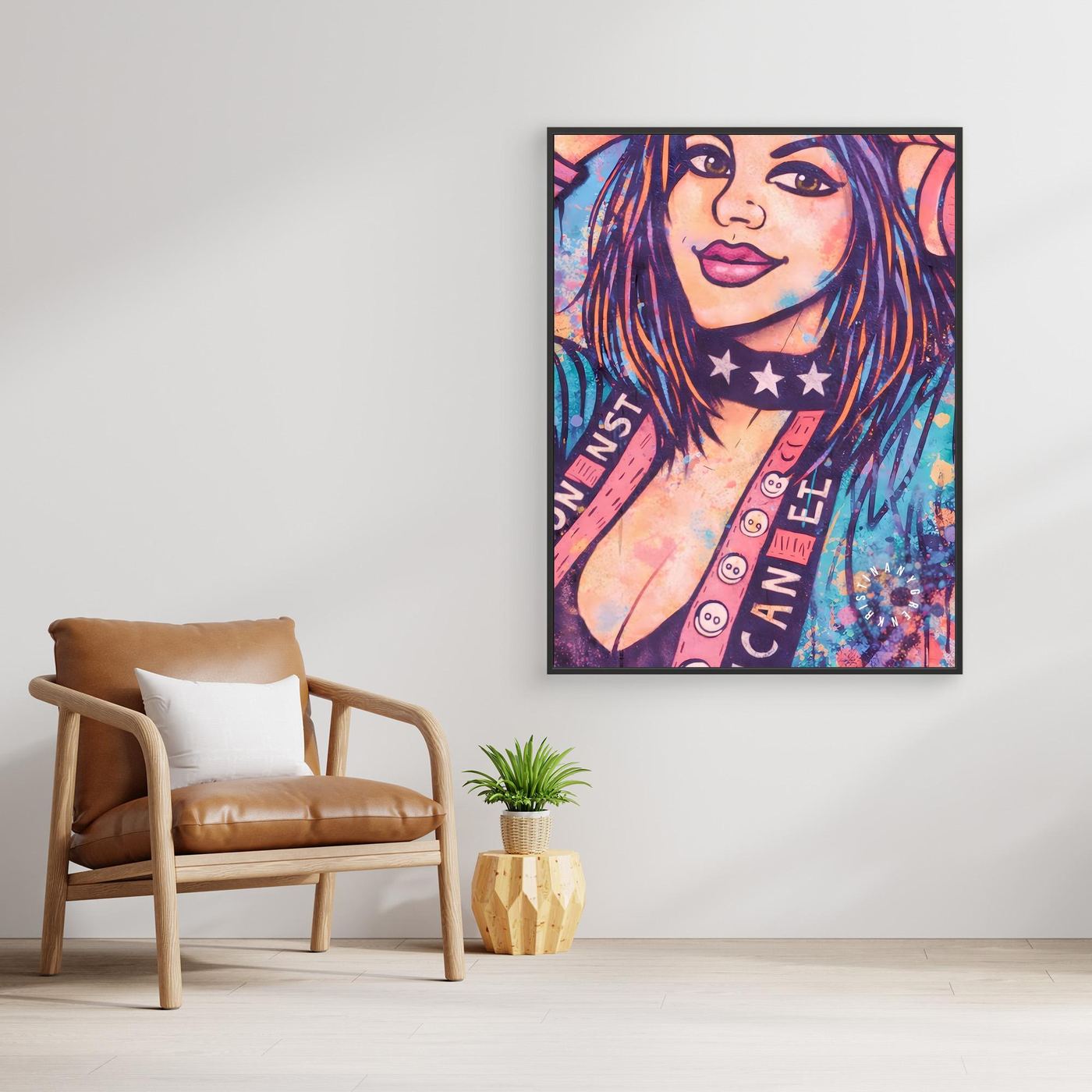 Kiddy (BAD F•CKIN ART) Canvas by Kristina Nygren