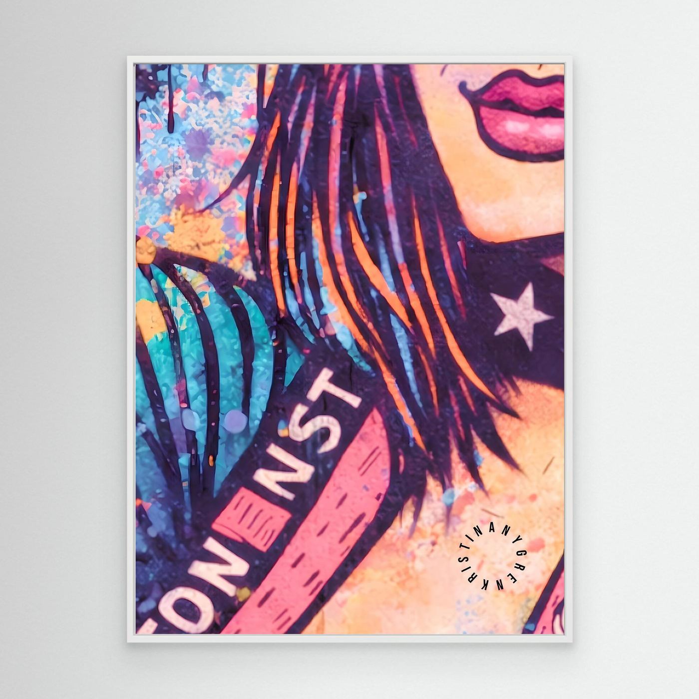 Kiddy vers.3 (BAD F•CKIN ART) Canvas by Kristina Nygren