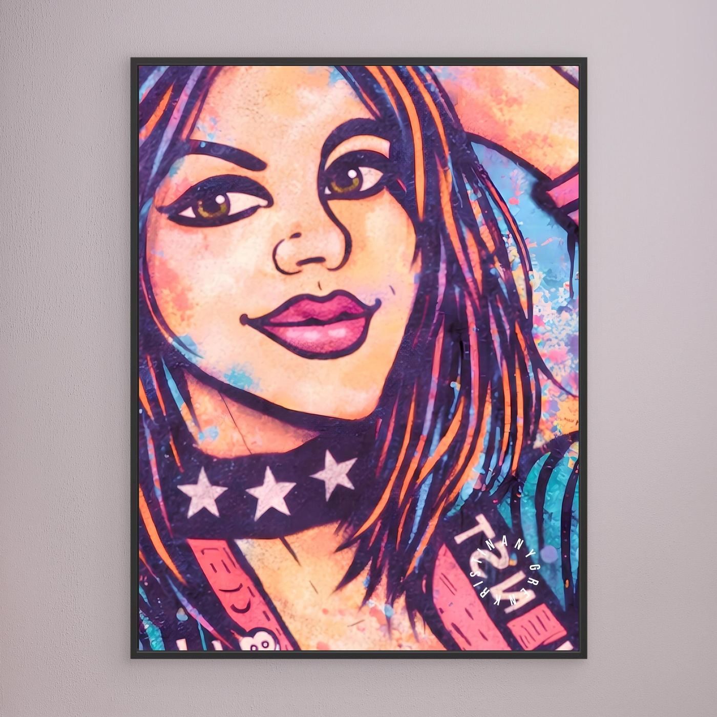 Kiddy vers.2 (BAD F•CKIN ART) Canvas by Kristina Nygren