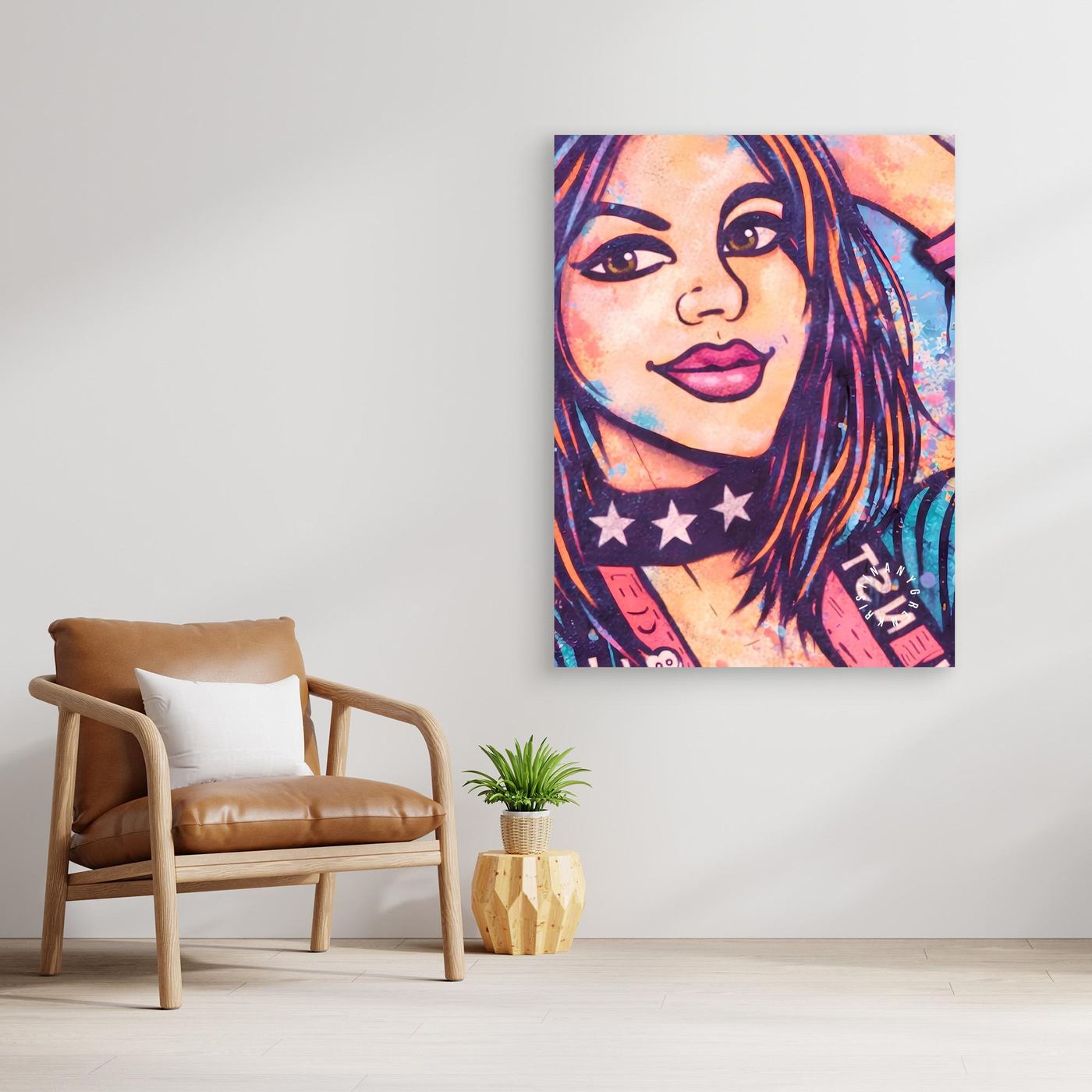 Kiddy vers.2 (BAD F•CKIN ART) Canvas by Kristina Nygren