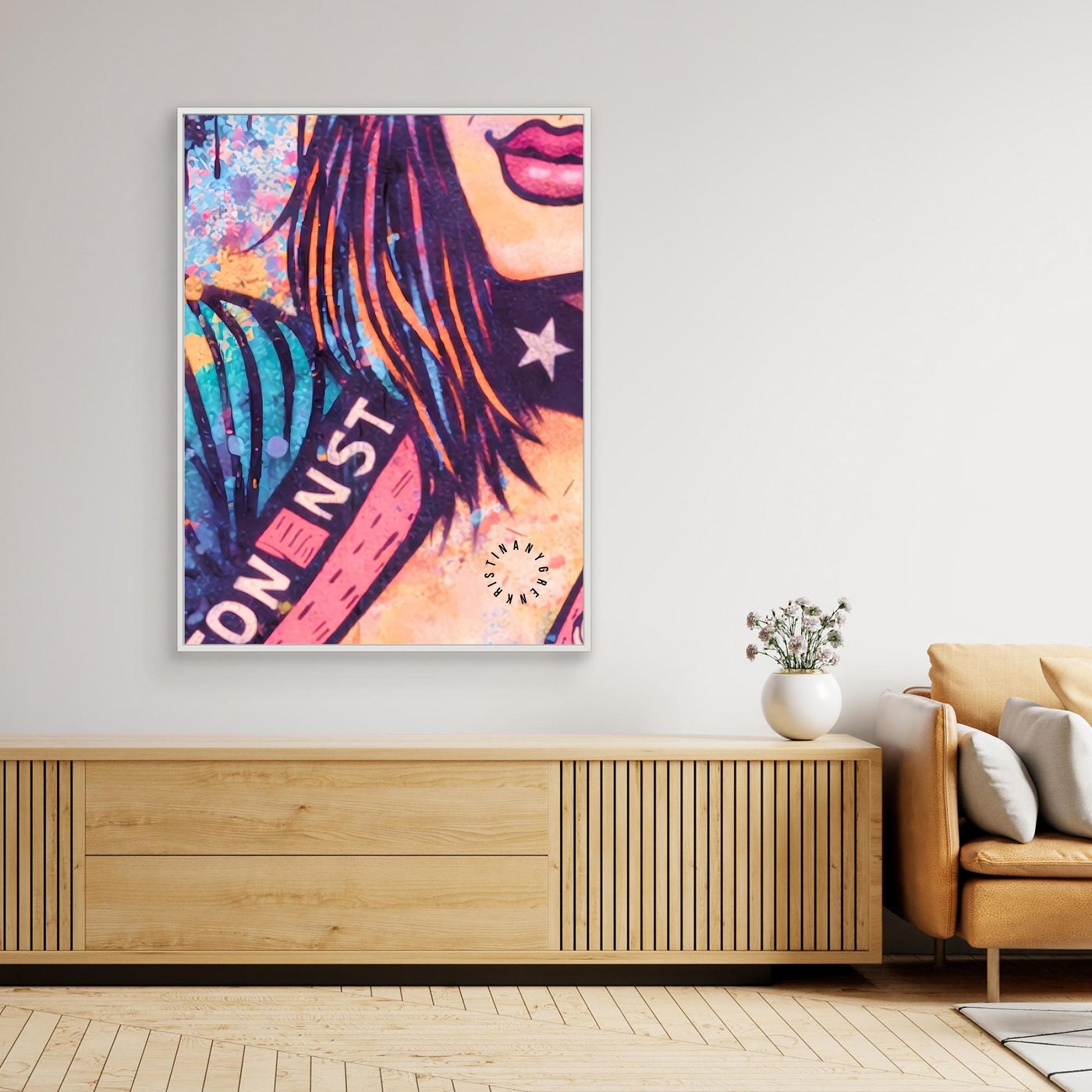 Kiddy vers.3 (BAD F•CKIN ART) Canvas by Kristina Nygren