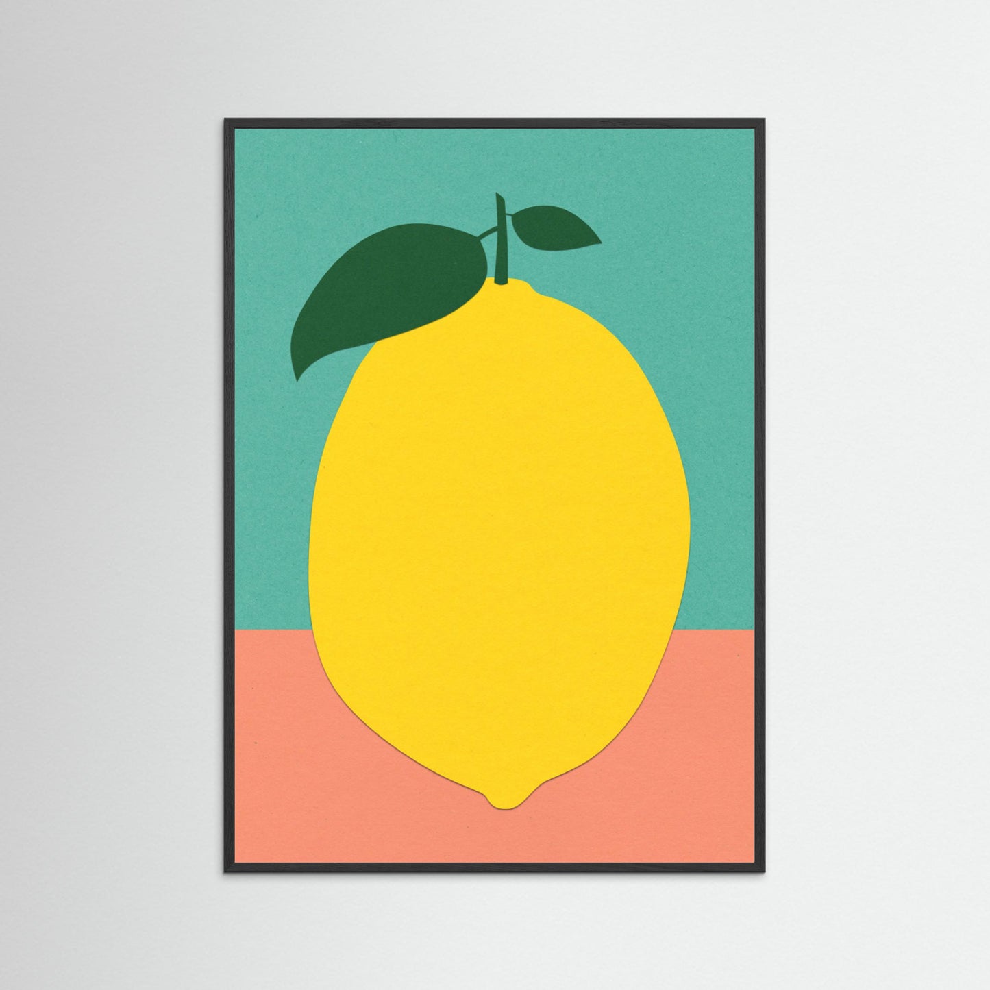 Lemon With Two Leaves by Rosi Feist