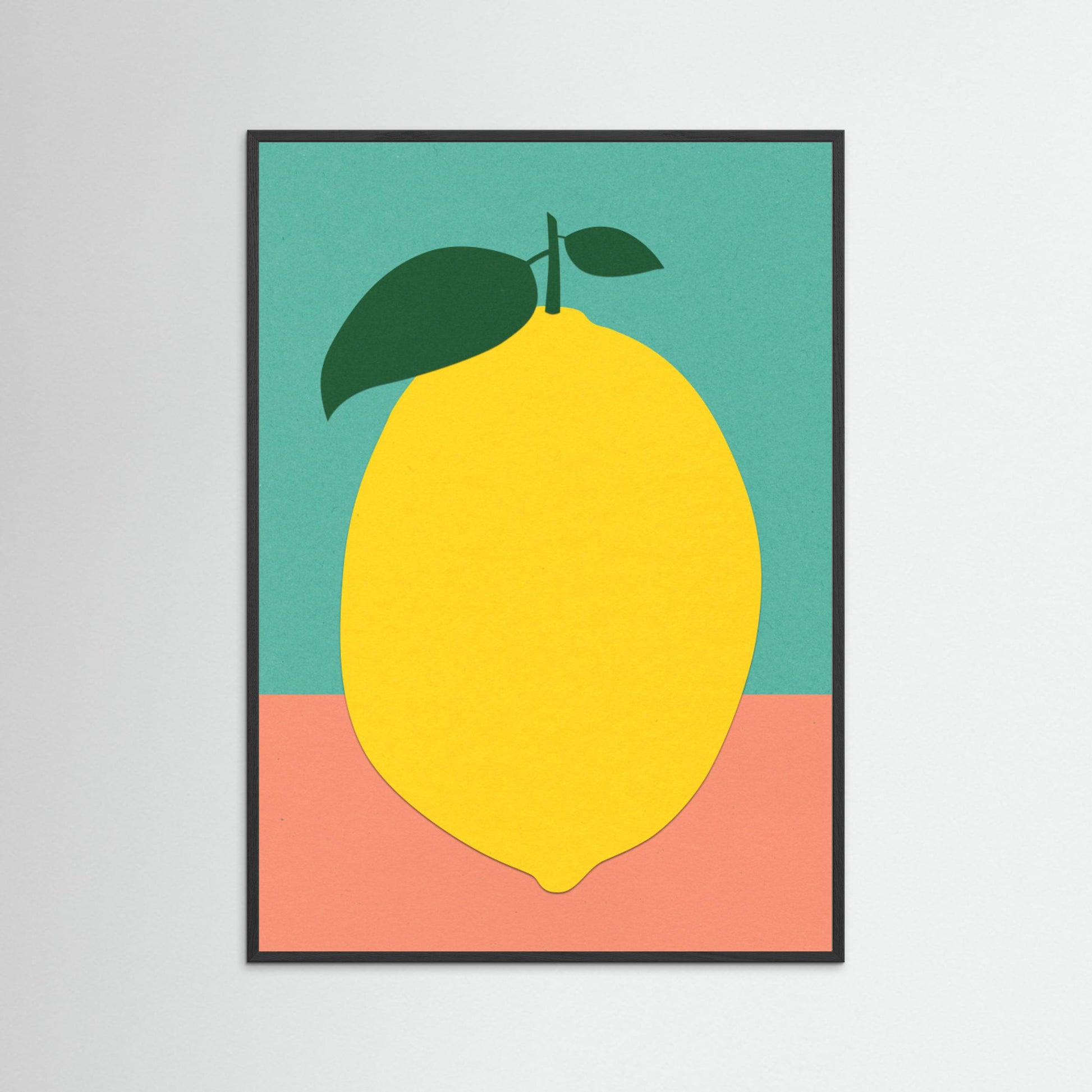 Lemon With Two Leaves by Rosi Feist