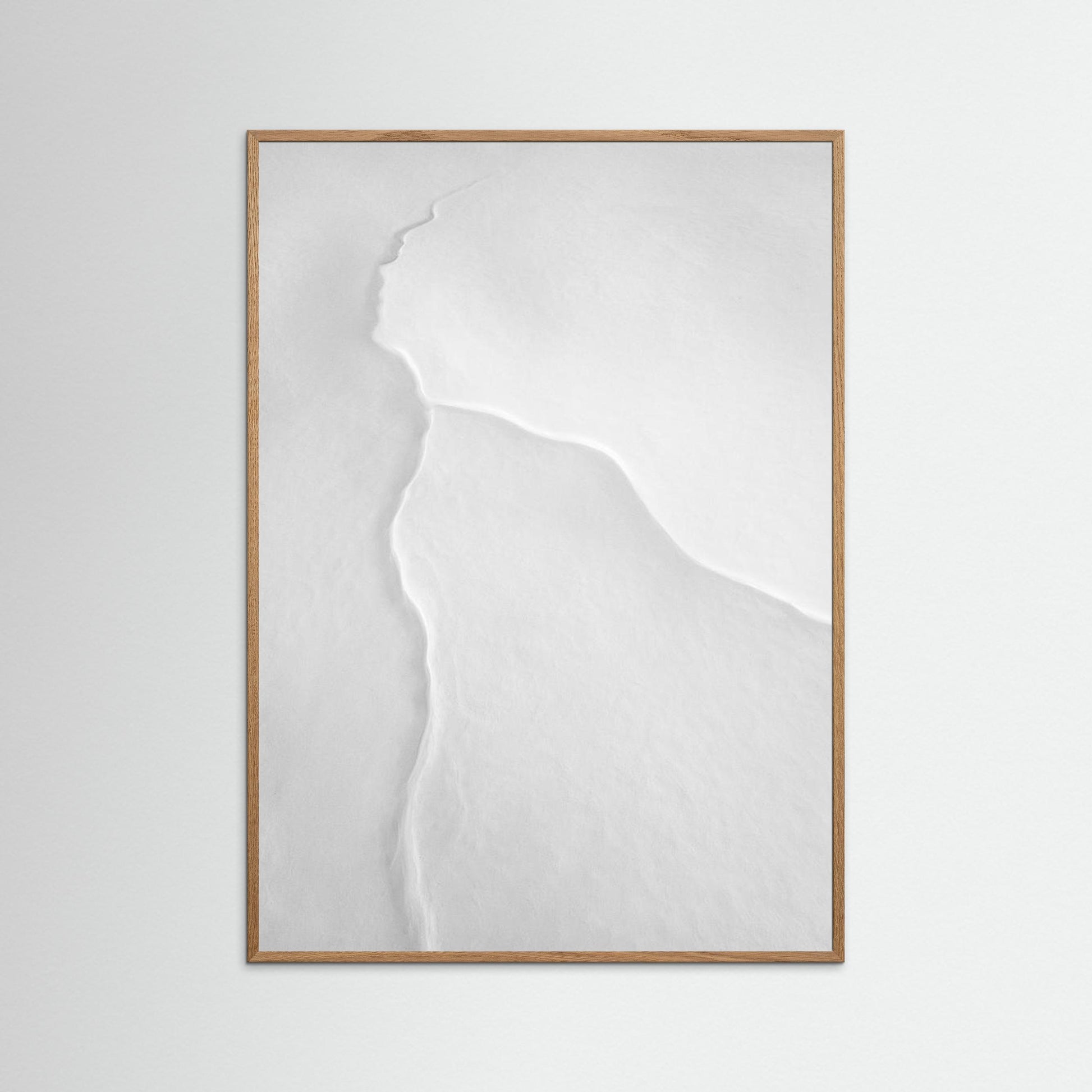 Pretty Woman with White Scarf in the Wind by Mei Xu