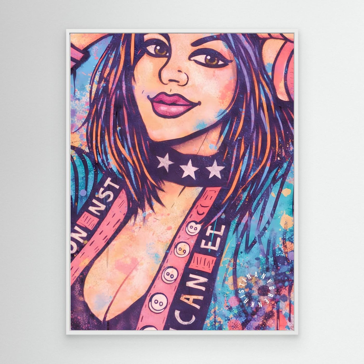 Kiddy (BAD F•CKIN ART) Canvas by Kristina Nygren