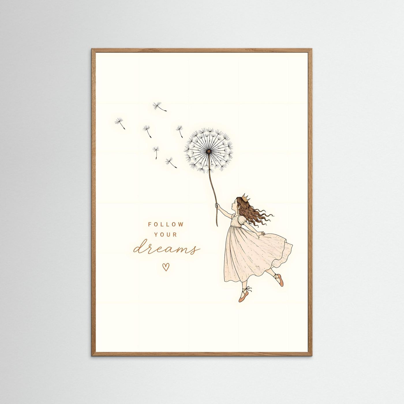 Follow Your Dreams – Dreamy Dandelion Wall Art for Kids & Playful Homes