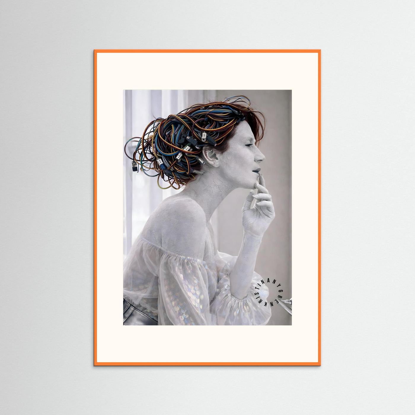 Rj-45 (Art is Dead) Fine Art Paper Print by Kristina Nygren