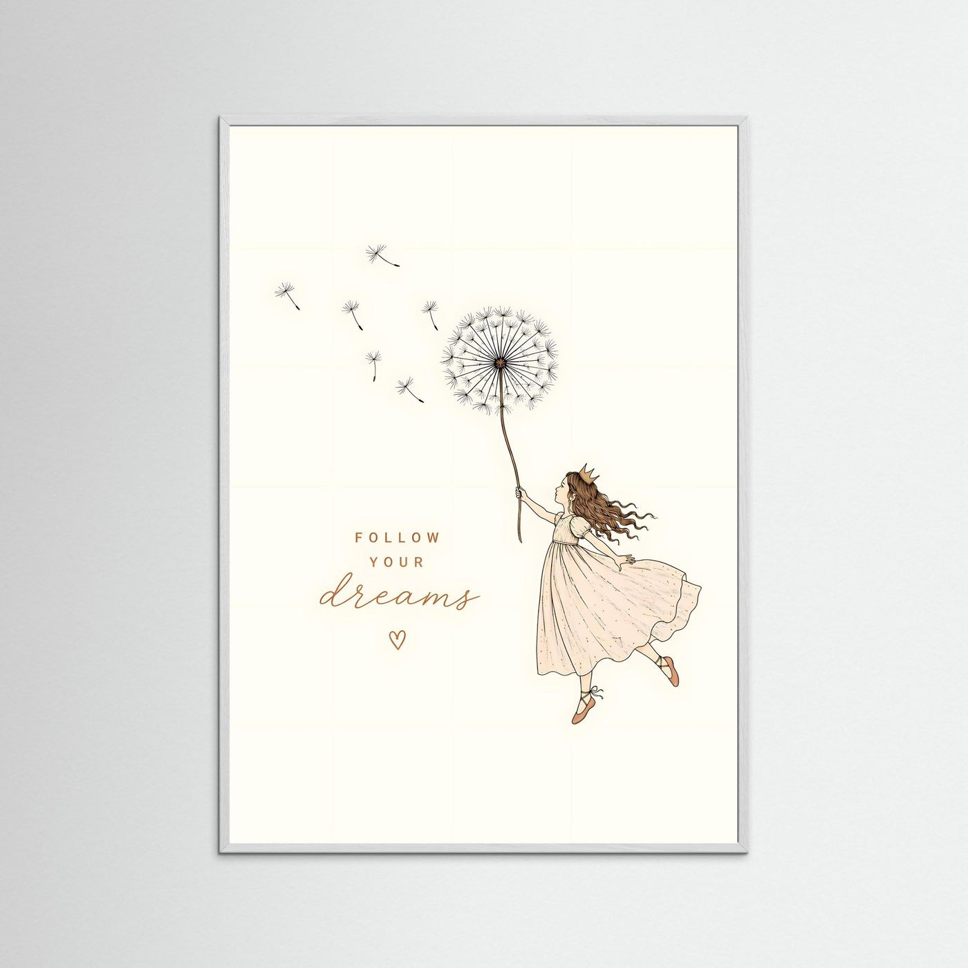 Follow Your Dreams – Dreamy Dandelion Wall Art for Kids & Playful Homes