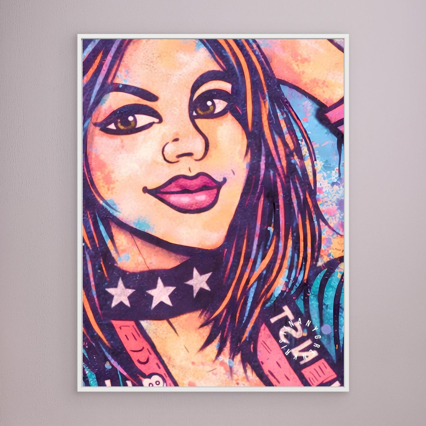 Kiddy vers.2 (BAD F•CKIN ART) Canvas by Kristina Nygren